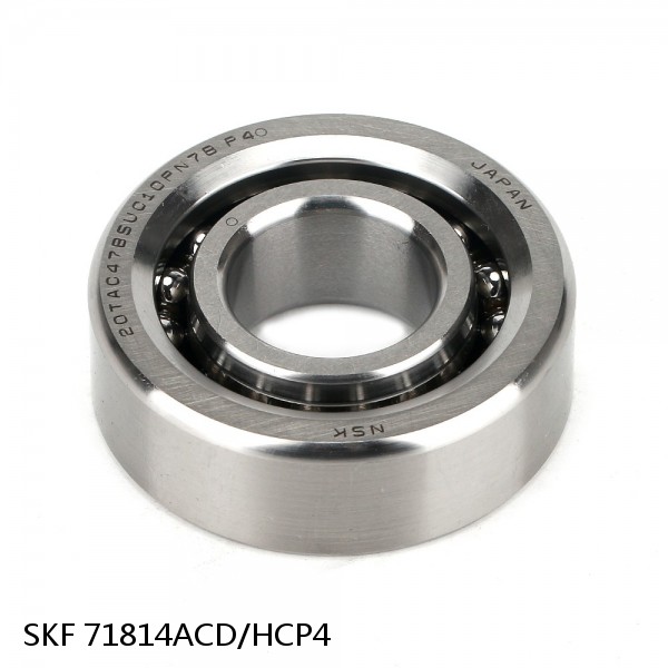 71814ACD/HCP4 SKF Super Precision,Super Precision Bearings,Super Precision Angular Contact,71800 Series,25 Degree Contact Angle #1 small image